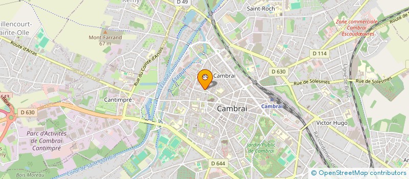 localisation de l'entreprise MONSIEUR MAXIMILIEN DELLOYE  CAMBRAI