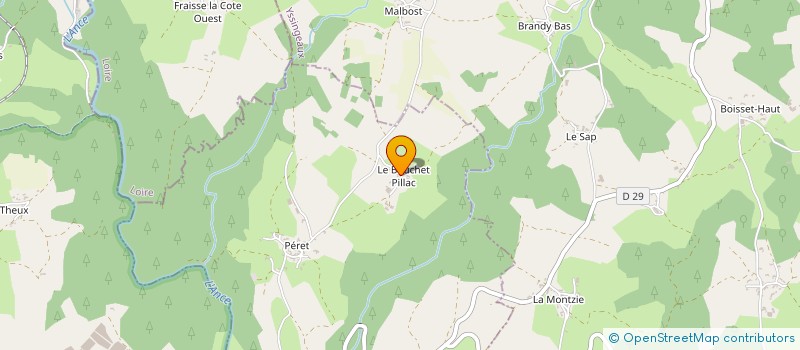 localisation de l'entreprise MONSIEUR MAXIMILIEN DUBOIS  SAINT JULIEN D'ANCE