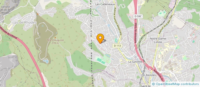 localisation de l'entreprise MONSIEUR MAXIMILIEN FUSONE  LES PENNES-MIRABEAU