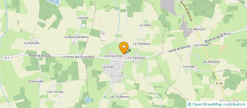 localisation de l'entreprise MONSIEUR MAXIMILIEN GACHE  BOISSEY