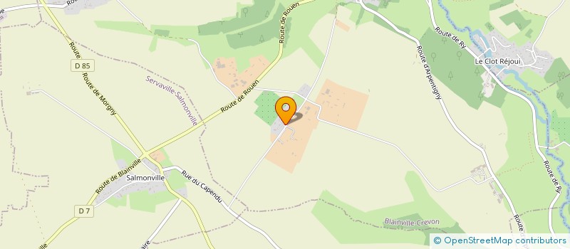 localisation de l'entreprise MONSIEUR MAXIMILIEN GALLIOT  BLAINVILLE-CREVON