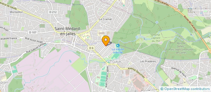 localisation de l'entreprise MONSIEUR MAXIMILIEN GILLE  SAINT-MEDARD-EN-JALLES