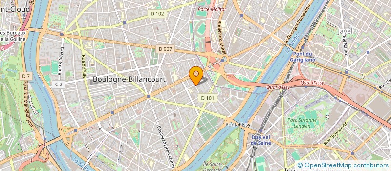 localisation de l'entreprise MONSIEUR MAXIMILIEN GODARD à BOULOGNE-BILLANCOURT
