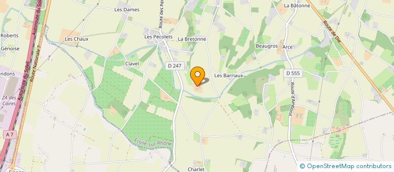 localisation de l'entreprise MONSIEUR MAXIMILIEN HAEFLINGER à ETOILE-SUR-RHONE