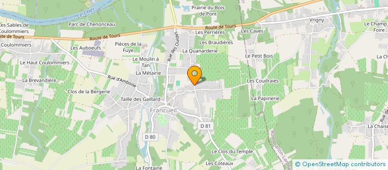 localisation de l'entreprise MONSIEUR MAXIMILIEN HEDON  SAINT-PATERNE-RACAN