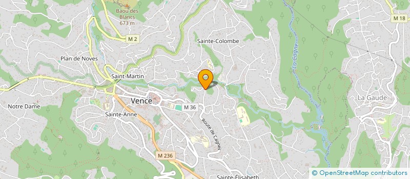 localisation de l'entreprise MONSIEUR MAXIMILIEN KARNO à VENCE