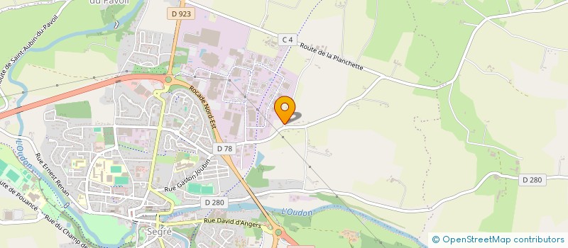 localisation de l'entreprise MONSIEUR MAXIMILIEN LANOE  SEGRE-EN-ANJOU BLEU