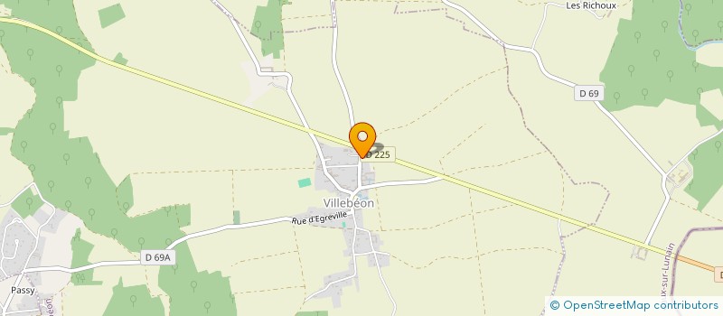 localisation de l'entreprise MONSIEUR MAXIMILIEN LAURENT  VILLEBEON