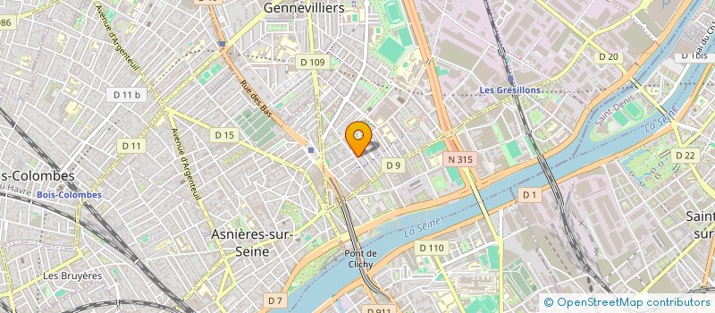 localisation de l'entreprise MONSIEUR MAXIMILIEN MARIE CURTIS  GENNEVILLIERS