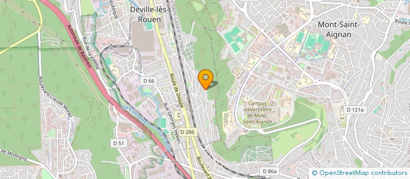 localisation de l'entreprise MONSIEUR MAXIMILIEN MICHAUD à DEVILLE-LES-ROUEN
