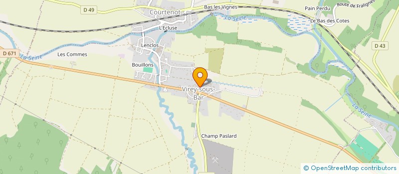 localisation de l'entreprise MONSIEUR MAXIMILIEN MOTTARD  VIREY-SOUS-BAR