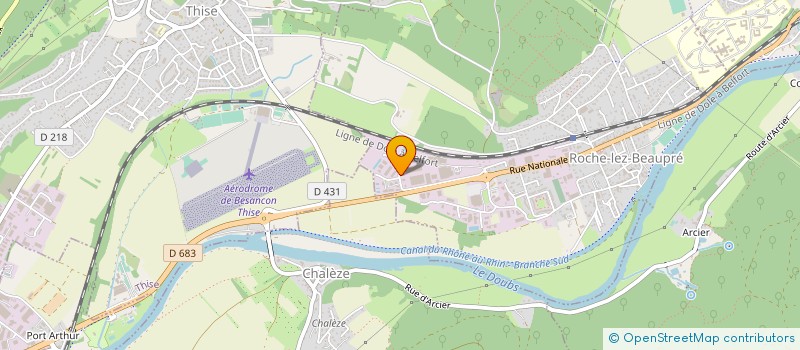 localisation de l'entreprise MONSIEUR MAXIMILIEN VARINI  ROCHE-LEZ-BEAUPRE