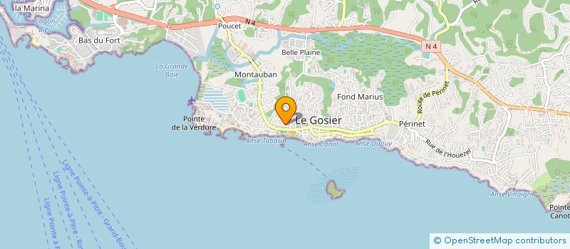localisation de l'entreprise MONSIEUR MAXIMIN JEANNE à LE GOSIER