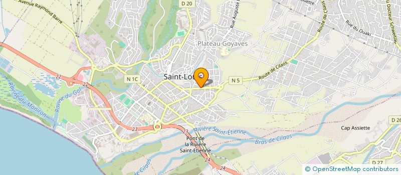 localisation de l'entreprise MONSIEUR MAXIMIN MAZEAU à SAINT-LOUIS