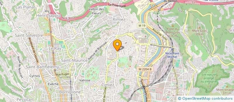 localisation de l'entreprise MONSIEUR MAXIMIN SPOTTI à NICE