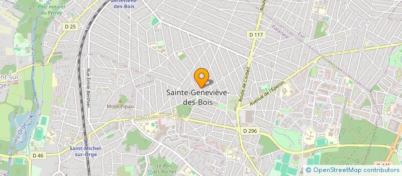 localisation de l'entreprise MONSIEUR MAXIMINO CUNHA RIBEIRO à STE GENEVIEVE DES BOIS