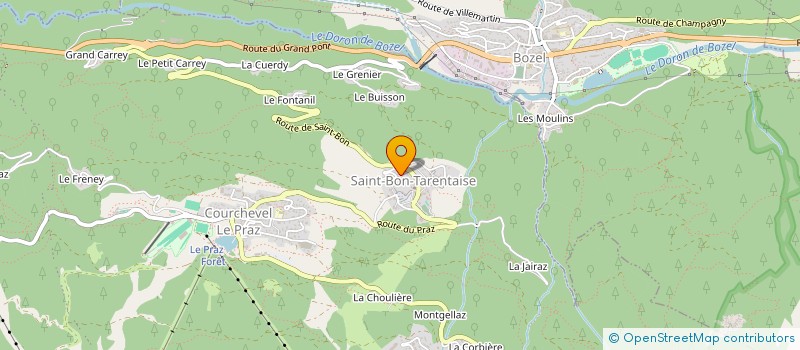 localisation de l'entreprise MONSIEUR MAXWELL EVANS à COURCHEVEL