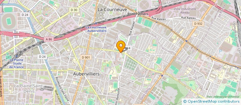 localisation de l'entreprise MONSIEUR MAYANKKUMAR PATEL  AUBERVILLIERS