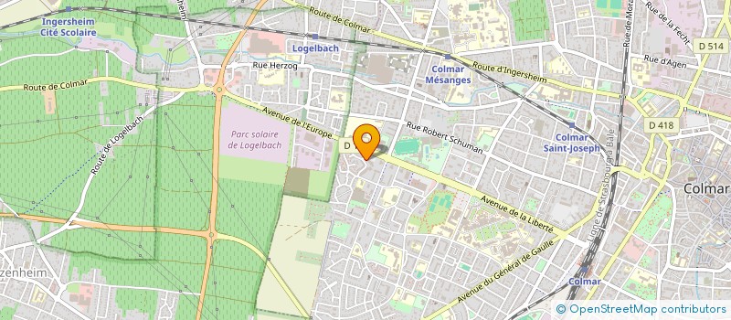 localisation de l'entreprise MONSIEUR MAYEL HASHIMI  COLMAR