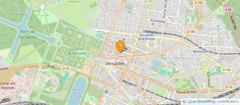 localisation de l'entreprise MONSIEUR MAYEUL BROCHARD à VERSAILLES