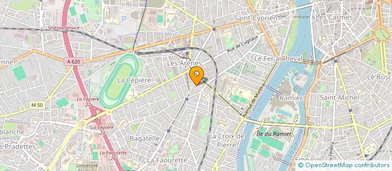 localisation de l'entreprise MONSIEUR MAYEUL DAHMANI  TOULOUSE