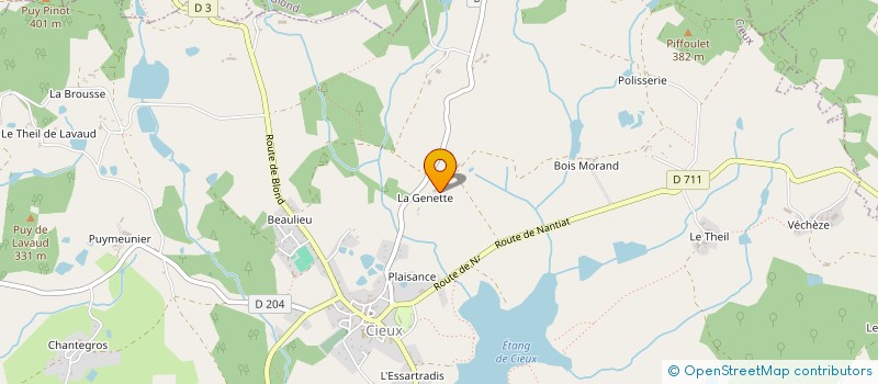 localisation de l'entreprise MONSIEUR MAYEUL GORCE  CIEUX