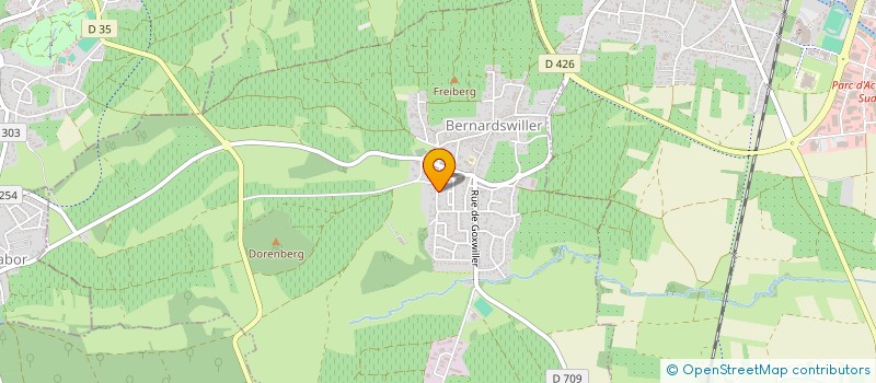 localisation de l'entreprise MONSIEUR MAYEUL TREDANIEL  BERNARDSWILLER