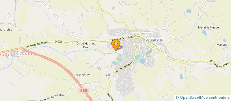 localisation de l'entreprise MONSIEUR MAYRON BERARD à PUYLAURENS