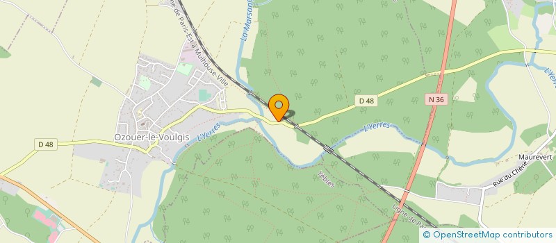 localisation de l'entreprise MONSIEUR MAYRON DIPEIN  OZOUER LE VOULGIS