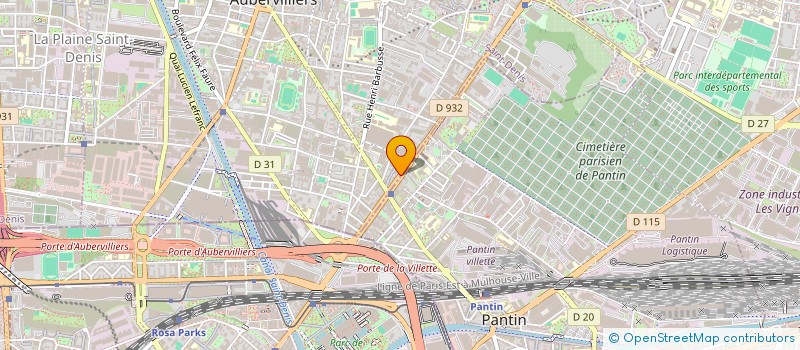 localisation de l'entreprise MONSIEUR MAYRON RONAUL  AUBERVILLIERS