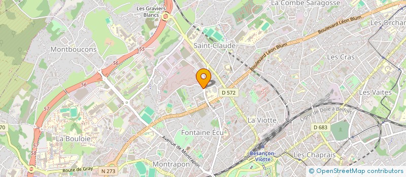 localisation de l'entreprise MONSIEUR MAYSARA HUSSEIN ALHAJ SABOUN  BESANCON