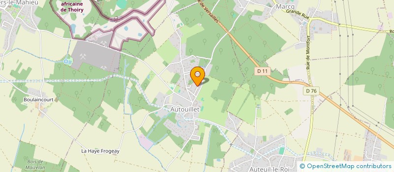 localisation de l'entreprise MONSIEUR MAZAHER SALIMIAN  AUTOUILLET