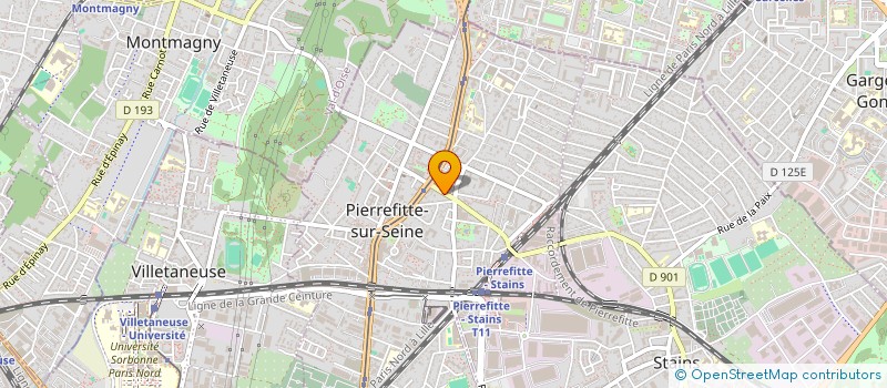 localisation de l'entreprise MONSIEUR MAZHER HUSSAIN  PIERREFITTE-SUR-SEINE