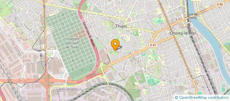 localisation de l'entreprise MONSIEUR MAZIGH BADACHE  THIAIS