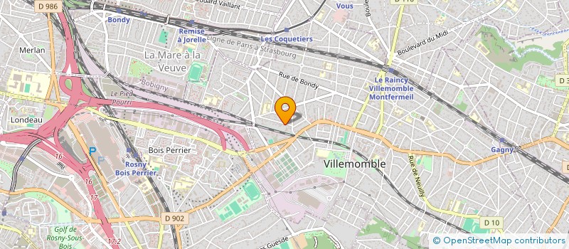 localisation de l'entreprise MONSIEUR MAZIGH ZIDANE à VILLEMOMBLE