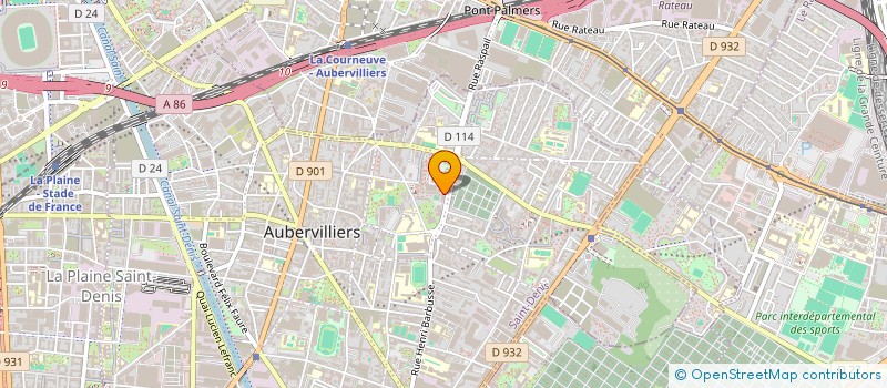 localisation de l'entreprise MONSIEUR MBARECK SECK  AUBERVILLIERS