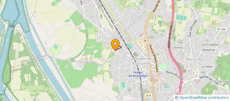 localisation de l'entreprise MONSIEUR MBAREK FARTASS à LE PEAGE-DE-ROUSSILLON