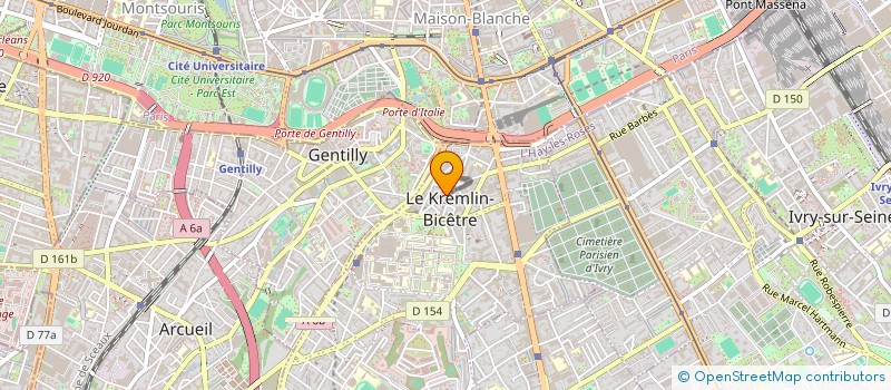 localisation de l'entreprise MONSIEUR MBAREK GUEMRI  LE KREMLIN-BICETRE