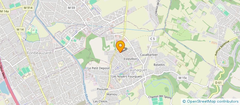 localisation de l'entreprise MONSIEUR MBARK ELMORABITY  LAUNAGUET