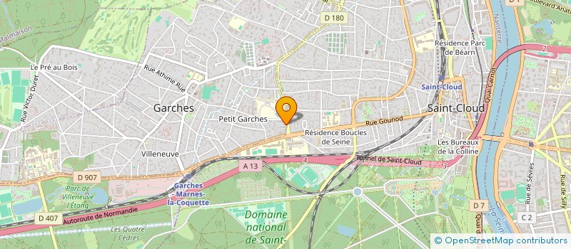 localisation de l'entreprise MONSIEUR MBARK OUDAOUD à GARCHES