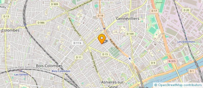 localisation de l'entreprise MONSIEUR MBAYE GAYE à ASNIERES-SUR-SEINE