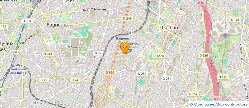 localisation de l'entreprise MONSIEUR MBAYE MBOUP  CACHAN