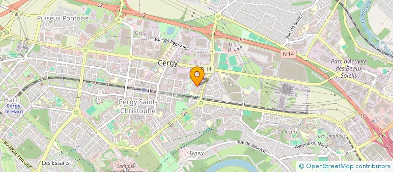 localisation de l'entreprise MONSIEUR MBAYE NDIAYE  CERGY