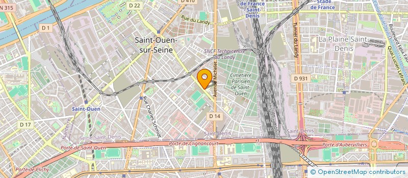 localisation de l'entreprise MONSIEUR MBAYE NIANG à SAINT-OUEN-SUR-SEINE