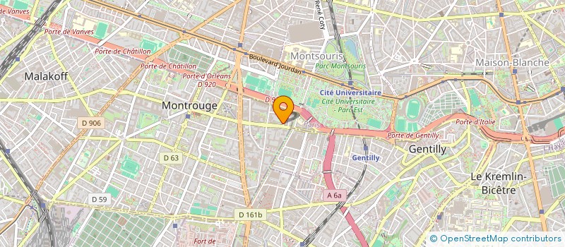 localisation de l'entreprise MONSIEUR MBAYE SECK  MONTROUGE