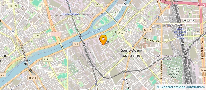 localisation de l'entreprise MONSIEUR MBAYE SENE à SAINT-OUEN-SUR-SEINE