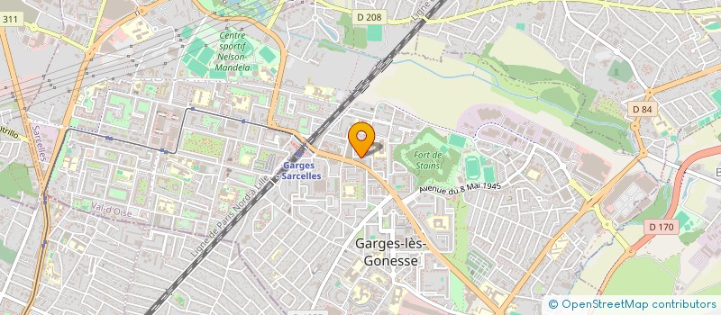 localisation de l'entreprise MONSIEUR MBIOLA KANANA  GARGES-LES-GONESSE