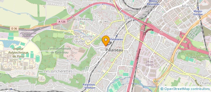 localisation de l'entreprise MONSIEUR MBISSANE KA  PALAISEAU