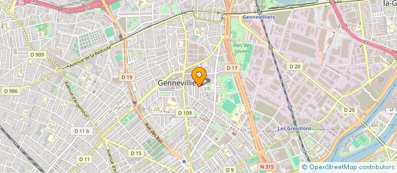 localisation de l'entreprise MONSIEUR MBUTA NAVUANGA  GENNEVILLIERS