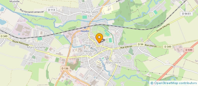 localisation de l'entreprise MONSIEUR MD ALI  HESDIN-LA-FORET